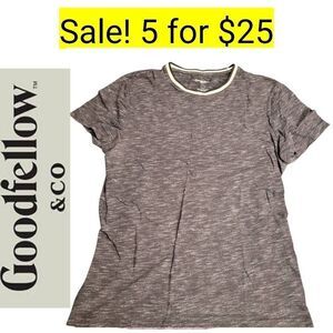 Goodfellow & Co. Charcoal Tee Shirt Top on Sale 5 for $25